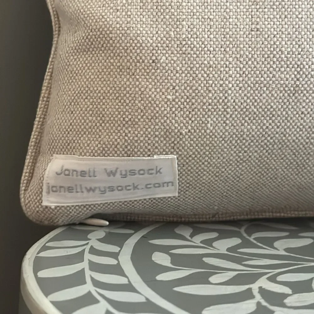 Janell Wysock Pillow Hand Loomed Down Filled